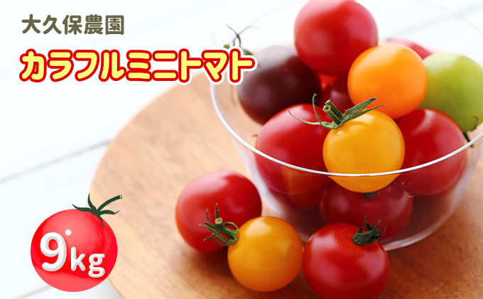 大久保農園の☆新鮮☆カラフルミニトマト詰合せ9kg