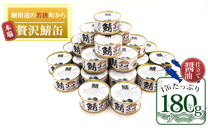若狭の鯖缶24缶セット（しょうゆ仕立て）（福井県若狭町）　ふるさと納税サイト「ふるさとプレミアム」