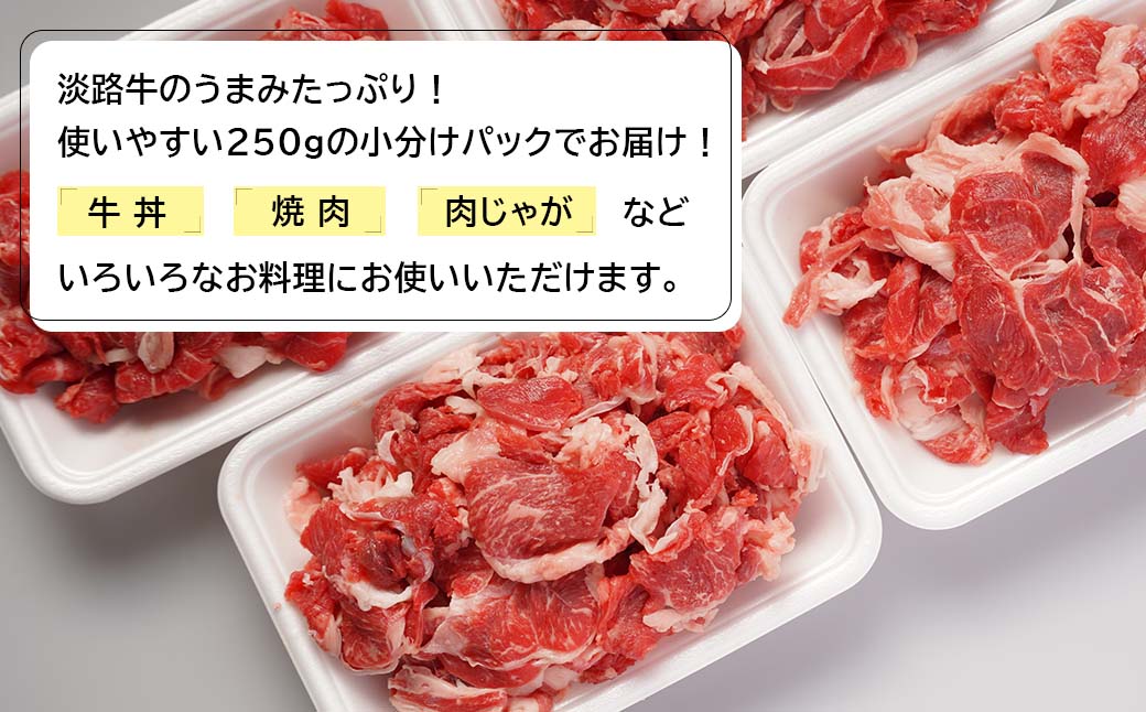 淡路牛切り落とし１キロ（250ｇ×4パック）（兵庫県淡路市） | ふるさと納税サイト「ふるさとプレミアム」