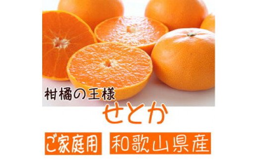 AB6303_【先行予約】柑橘の王様 和歌山有田の濃厚せとか【訳あり 家庭用】4～5kg