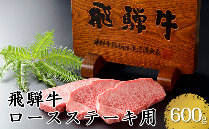 飛騨牛ロースステーキ用600g（5等級・冷凍） / 岐阜県輪之内町 
