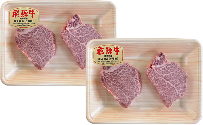 岐阜県輪之内町のふるさと納税 【3ヶ月定期便】飛騨牛ステーキ食べ比べセット