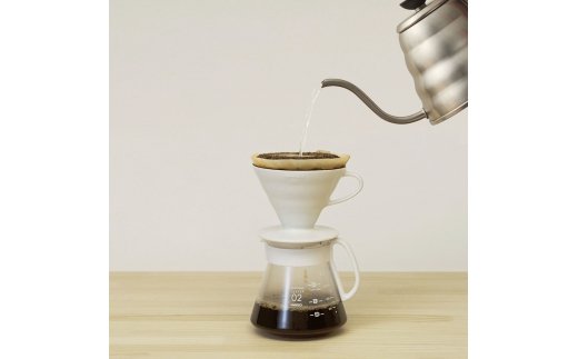 HARIO コーヒー V60 セラミックドリッパー 02セット[XVDD-3012W]|ハリオ 耐熱 ガラス 食器 器 保存容器 キッチン 日用品 キッチン用品 日本製 おしゃれ かわいい コーヒー ドリッパー ドリップ セラミック 有田焼 電子レンジ可_BE05