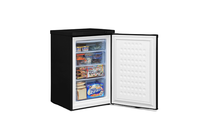 冷凍庫 スリム 小型 家庭用 前開き 85L ノンフロン セカンド冷凍庫 