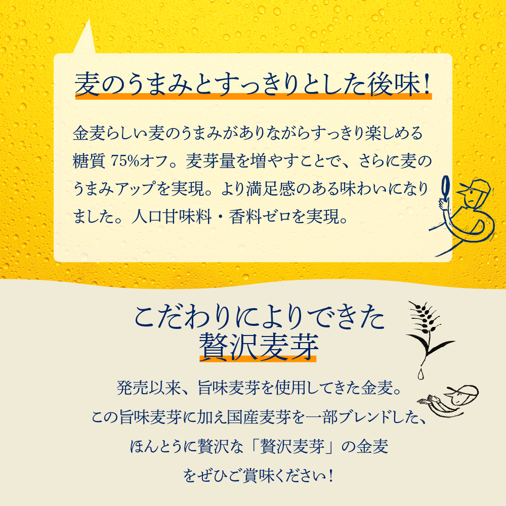 群馬県千代田町のふるさと納税 【2ヵ月定期便】サントリー　金麦　糖質75％オフ 350ml×24本 2ヶ月コース(計2箱) 【サントリー】