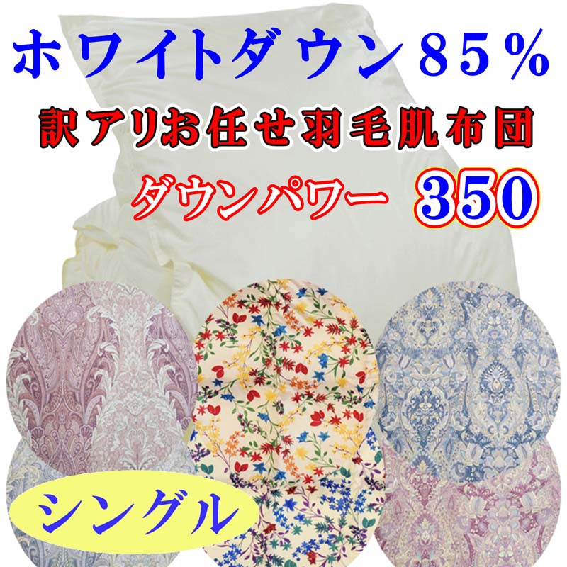 【訳あり】羽毛肌ふとん お任せ ホワイトダウン85% 羽毛肌布団 シングル 150×210cm dp350 FAG058|有限会社サカキュー