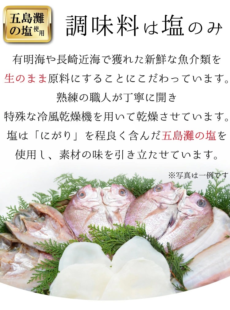 AE119生原料にこだわった干物セット / 長崎県島原市 | セゾンのふるさと納税