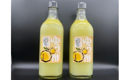 徳島県海陽町のふるさと納税 SGN31　ゆず果汁（ゆうの酢）500ml×2本