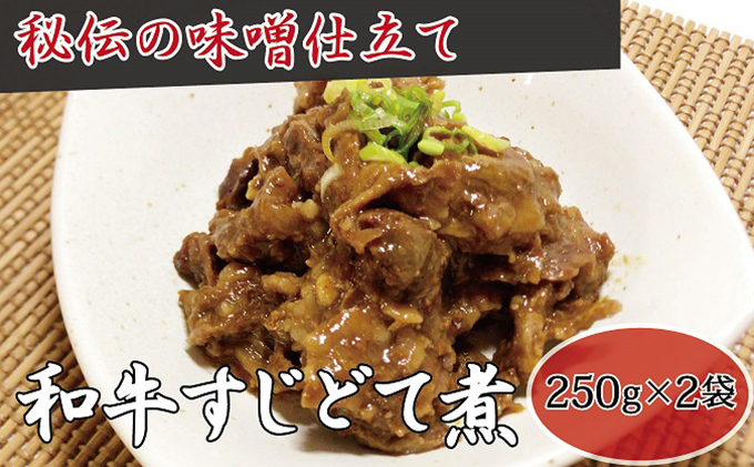 【岐阜県関ケ原町】【高木精肉店手作り】和牛すじ どて煮 250g×2袋