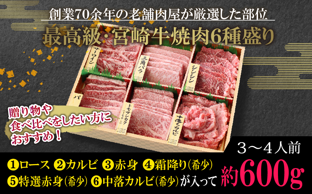 宮崎牛特選食べ比べ焼肉6種盛り（宮崎県美郷町） | ふるさと納税サイト「ふるさとプレミアム」