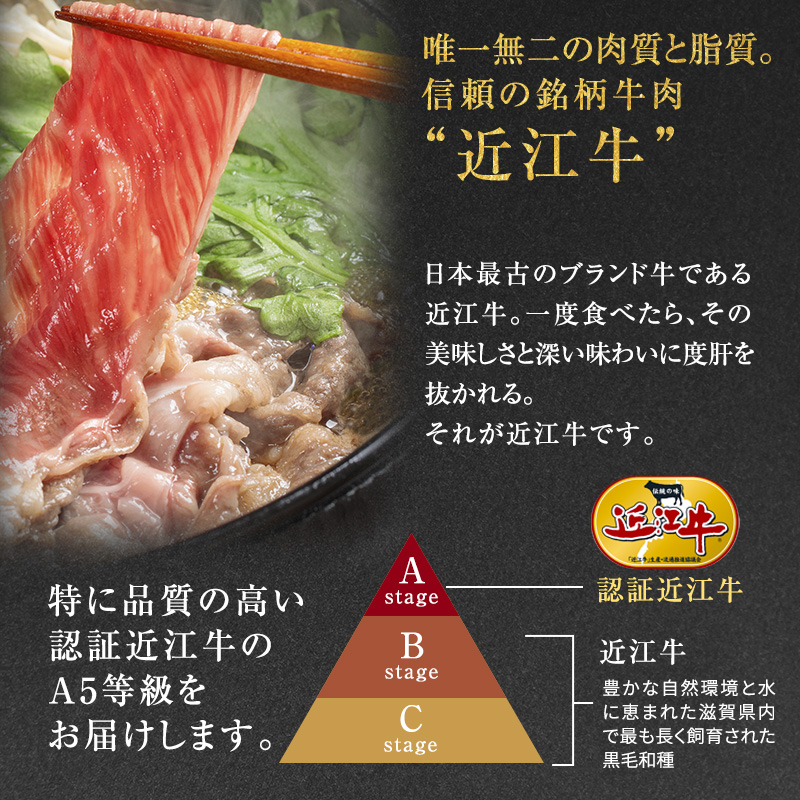 滋賀県豊郷町のふるさと納税 近江牛 すき焼き 中上赤身 約600g A5 雌牛 西川畜産 牛肉 黒毛和牛 すきやき すき焼き肉 すき焼き用 肉 お肉 牛 和牛 ブランド牛