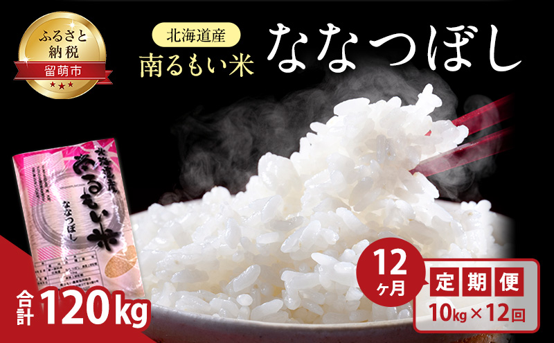 北海道留萌市のふるさと納税 北海道産うるち米　ななつぼし10kg　12ヶ月連続お届け