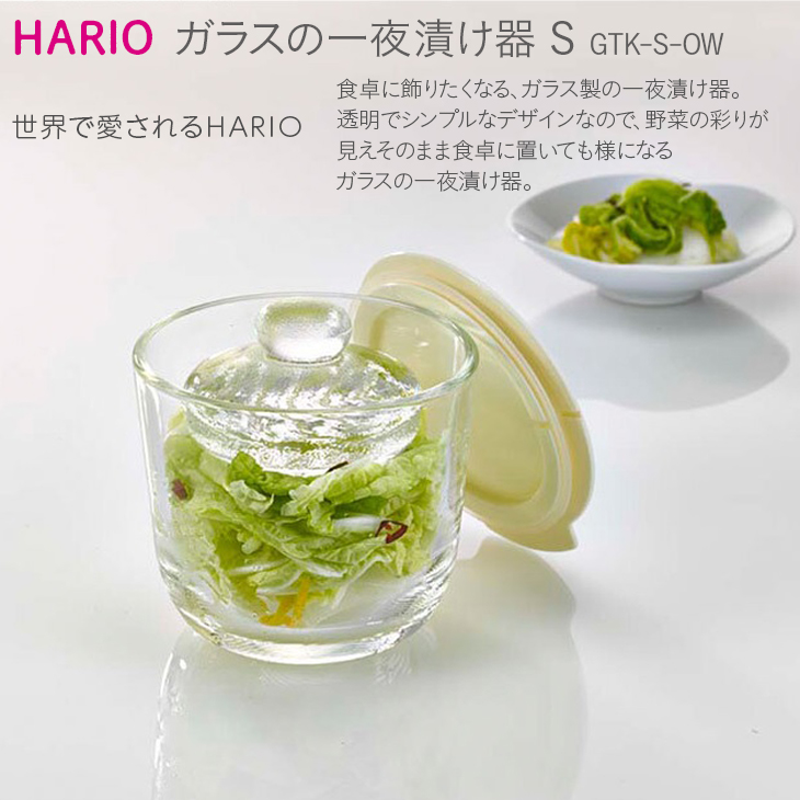 HARIO ガラスの一夜漬け器S［GTK-