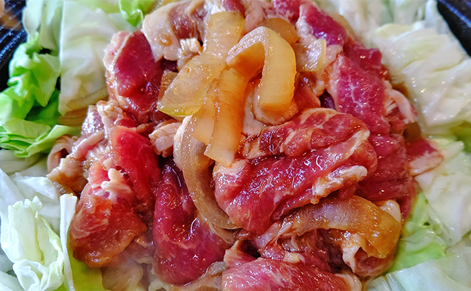 深型ジンギスカン鍋と味付け豚肉400g×2（北海道室蘭市） ふるさと納税サイト「ふるさとプレミアム」