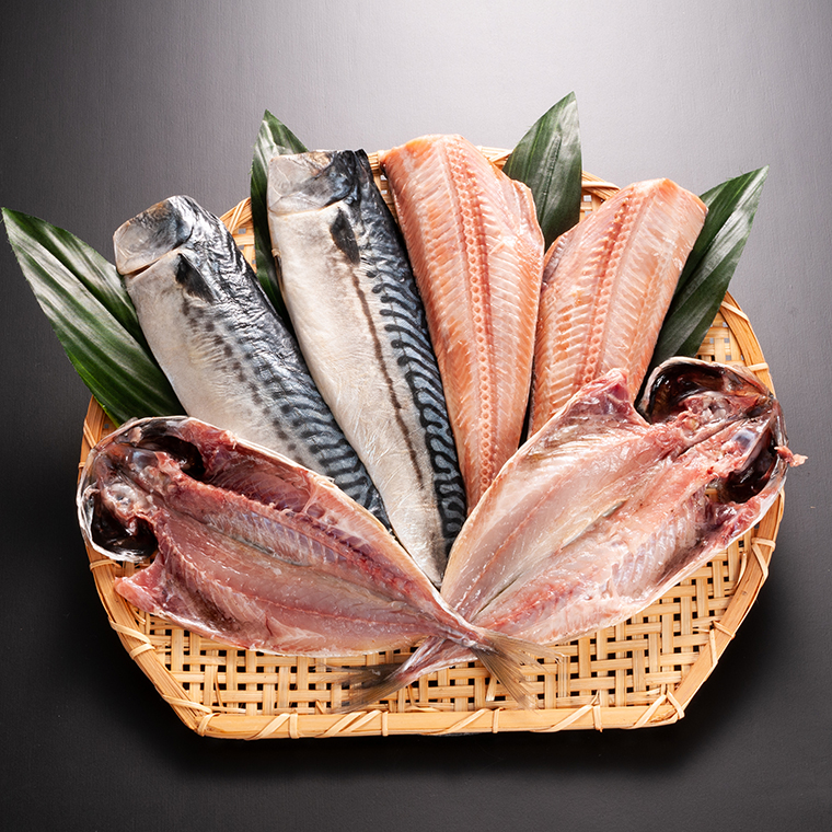 茨城県大洗町のふるさと納税 低温熟成干物 セット 6枚 （ さば あじ ほっけ ） 各2枚 冷凍 魚 魚介類 干物 ひもの 工場直送