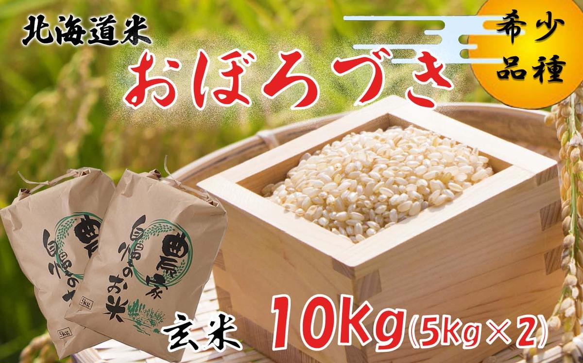 北海道産 希少米 令和5年度米 おぼろづき 玄米 計 10kg (5kg×2袋）