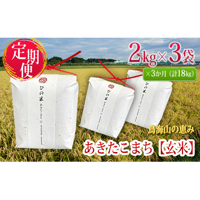 セール！ ふるさと納税 《定期便》6kg×3ヶ月 秋田県産 あきたこまち