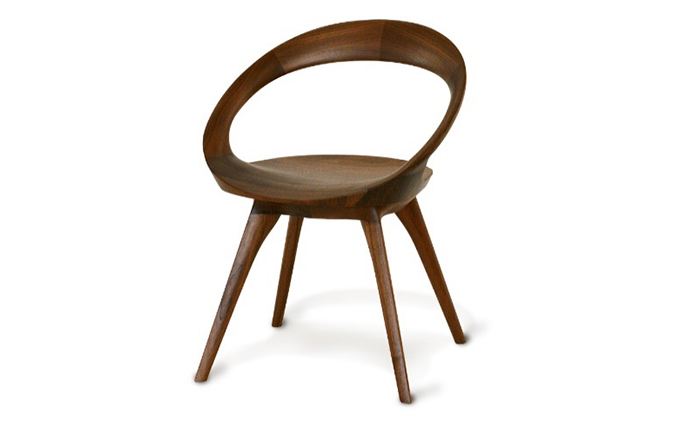 起立木工　ANELLO（アネロ）チェア ブラックウォールナット/ウレタン塗装 椅子