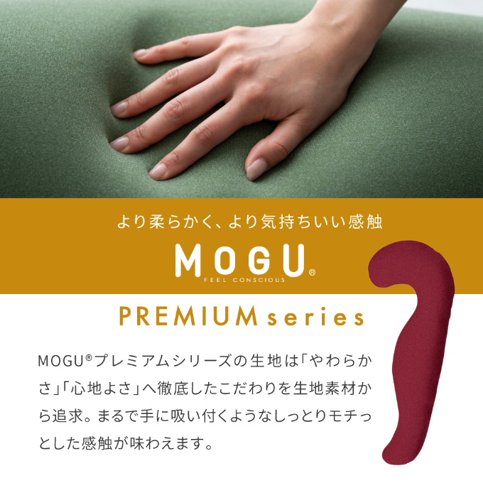 MOGU モグ プレミアム気持ちいい抱きまくら 日本製 全6色 洗えるカバー