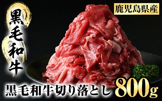 A5-024 鹿児島黒毛和牛切り落とし(800g)【肉の名門 一真】 / 鹿児島県