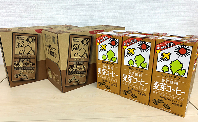 岐阜県瑞穂市のふるさと納税 キッコーマン 麦芽コーヒー 1000ml 18本セット 3ケースセット
