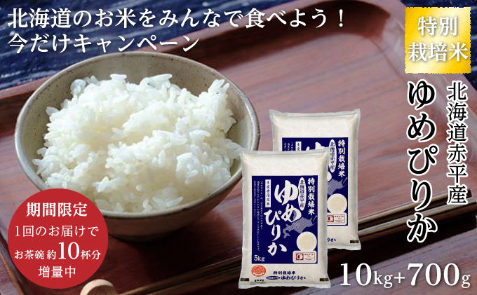 限定企画！ゆめぴりか10.7kg（5.35kg×2）特別栽培米「北海道赤平産のお米をみんなで食べよう今だけキャンペーン」