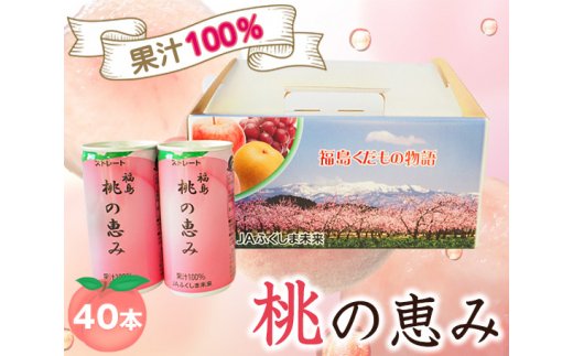 No.150 「福島桃の恵み」40本　果汁