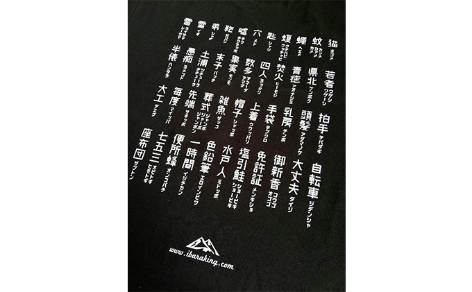 茨城王 イバラキング 茨城弁漢字tシャツ ブラック 茨城県常総市 セゾンのふるさと納税