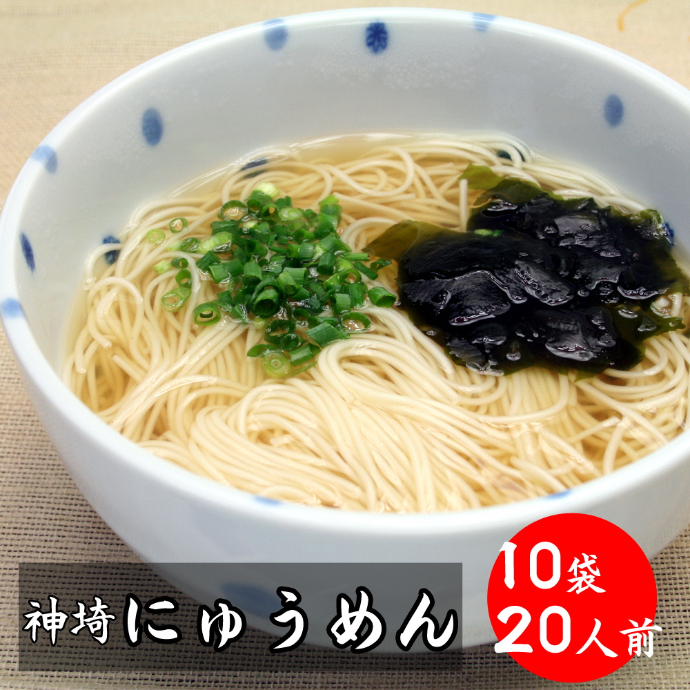 ふるさと納税 神埼市 2分30秒でできる『神埼にゅうめん』スープ付 10袋