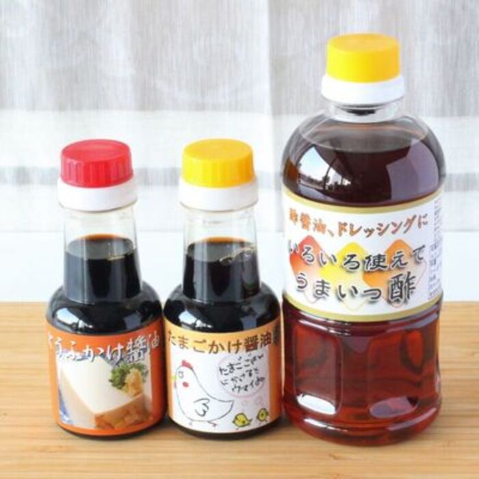 九州醤油調味料いろいろ詰合せ かけ醤油入 2箱セット J 1 煮干し かつお こんぶ しいたけ あごだし うまいっす みそ H 佐賀県神埼市 セゾンのふるさと納税