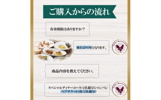 茨城県行方市のふるさと納税 AP-1 Cafe＆Rotisserie　LA　COCORICOで行方市を味わう【スペシャルディナーコース+シャンパン】ペアチケット1枚