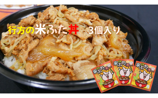 茨城県行方市のふるさと納税 CU-28 行方の米ぶた丼　3個