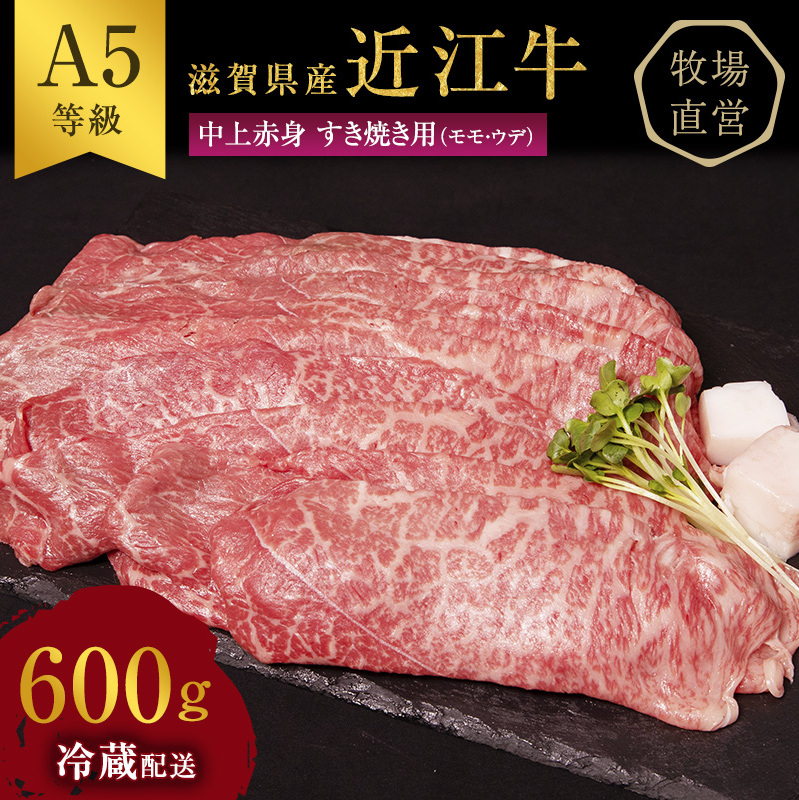 近江牛 西川畜産 A5ランク雌牛 中上赤身すき焼き用 約600g 滋賀県豊郷町 Jre Pointが 貯まる 使える Jre Mall