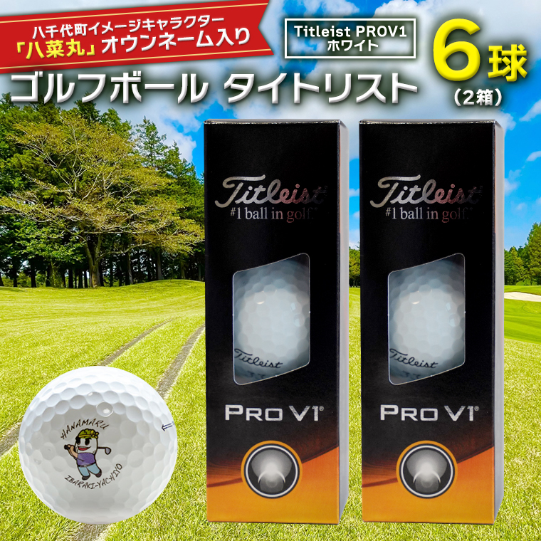 【 2023年9月30日まで 】 ゴルフボール タイトリスト PROV1 ホワイト 2箱 ( 6球 ) 2023年モデル 八菜丸 プロV1  Titleist ゴルフ ボール 期間限定 スポーツ [BW003ya]|株式会社ライフメディア