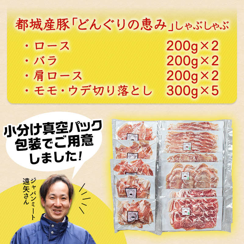 どんぐりの恵み豚」真空しゃぶしゃぶ2.7kgセット_MJ-1108 / 宮崎県都城市 | セゾンのふるさと納税