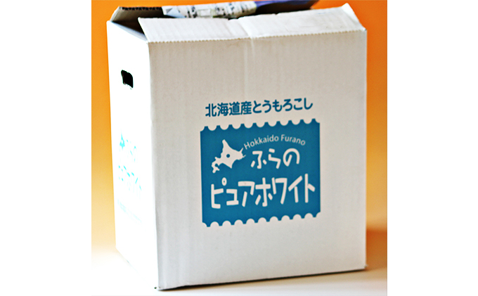 とうもろこし ピュアホワイト 10本 L～2Lサイズ 北海道 富良野産 生で