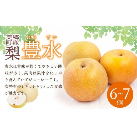美郷町産 梨 「豊水」 6〜7個 国産 ナシ 果物 フルーツ