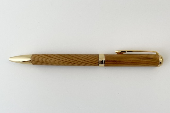 天然屋久杉 回転式ボールペン（0.5mm）ナチュラル1本（京都府宇治田