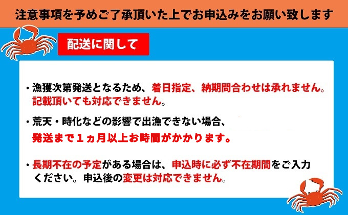 富山県射水市のふるさと納税 【おすすめ】紅ズワイガニ約800g×2尾（孫七タグ付）