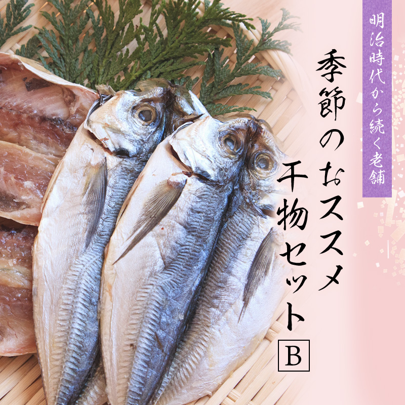 季節のおすすめ干物セットb 26枚以上 三重県紀宝町産 季節によって内容が異なります ひもの 干物 みりん干し 開き 丸干し 詰め合わせ イカ さんま カマス しらす いわし アジ 冷蔵 三重県紀宝町 セゾンのふるさと納税