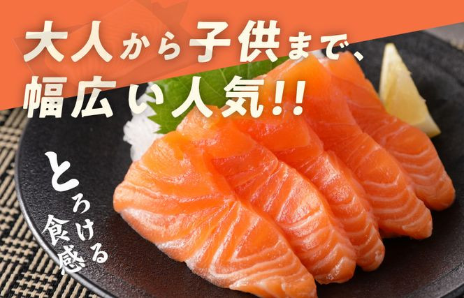 大阪府泉佐野市のふるさと納税 アトランティックサーモン 1kg 刺身用ポーション 小分け 3パック 真空パック 099H3167