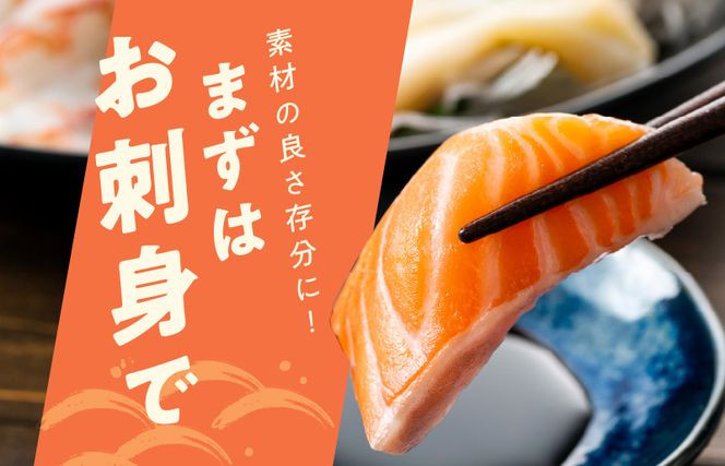 大阪府泉佐野市のふるさと納税 アトランティックサーモン 1kg 刺身用ポーション 小分け 3パック 真空パック 099H3167