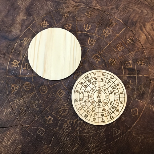 【竜体フトマニ図】プレート型オルゴナイト（超特大21cm） 竜体フトマニ図】プレート型オルゴナイト（特大21cm） | Crystal