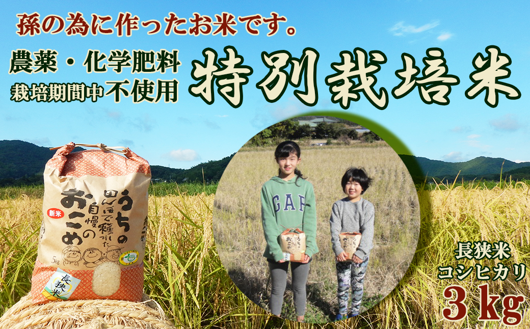 令和５年新米】孫のために作りました！田代農園の『特別栽培米』選べる