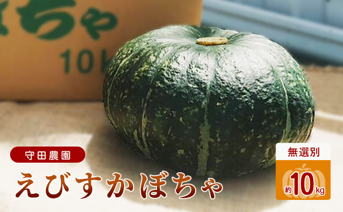 北海道ふらの【守田農園】えびすかぼちゃ 無選別 約10kg（北海道富良野
