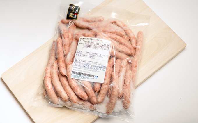 青森県平川市のふるさと納税 ひらかわ牛使用のあらびきウィンナーソーセージ1kg