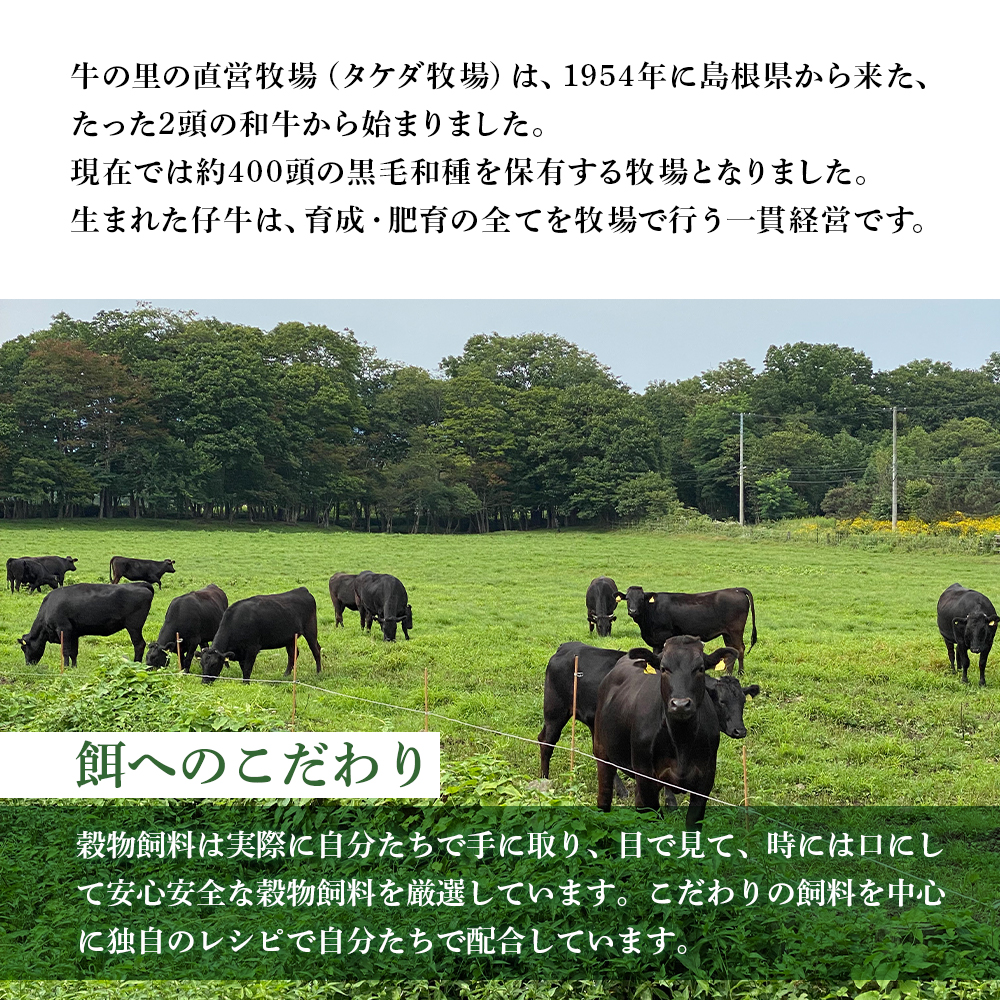 北海道白老町のふるさと納税 白老牛〈4等級〉ロースステーキ(150g×2枚)(たれ付)
