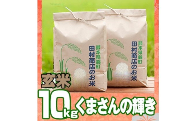 5kg×2　令和5年　セゾンのふるさと納税　こめ　10kg　玄米　くまさんの輝き　米　熊本県錦町