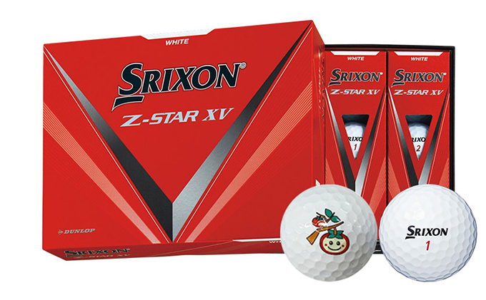 ゴルフボール スリクソン Z-STAR XV かきりんプリント(ホワイト) 1ダース