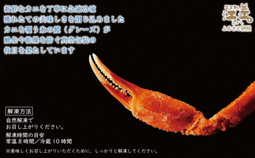 北海道江差町のふるさと納税 ＼12月20日決済分まで年内配送可／『北海道北前蟹』肩付き脚 8肩（4肩×2セット）計約2kg （殻付き）　北海道日本海産紅ずわいがに　カニかご漁師直販！厳格な鮮度管理で甘くてジューシーな本場の味をお届け　丁寧に茹であげ急速冷凍　解凍後すぐに食べれる　新鮮ボイルかに脚　焼き蟹　国産　かに足　北海道産べにずわいがに